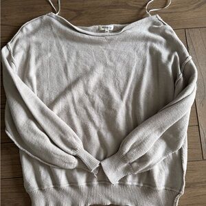 Mirella Off-Shoulder Cream Sweater